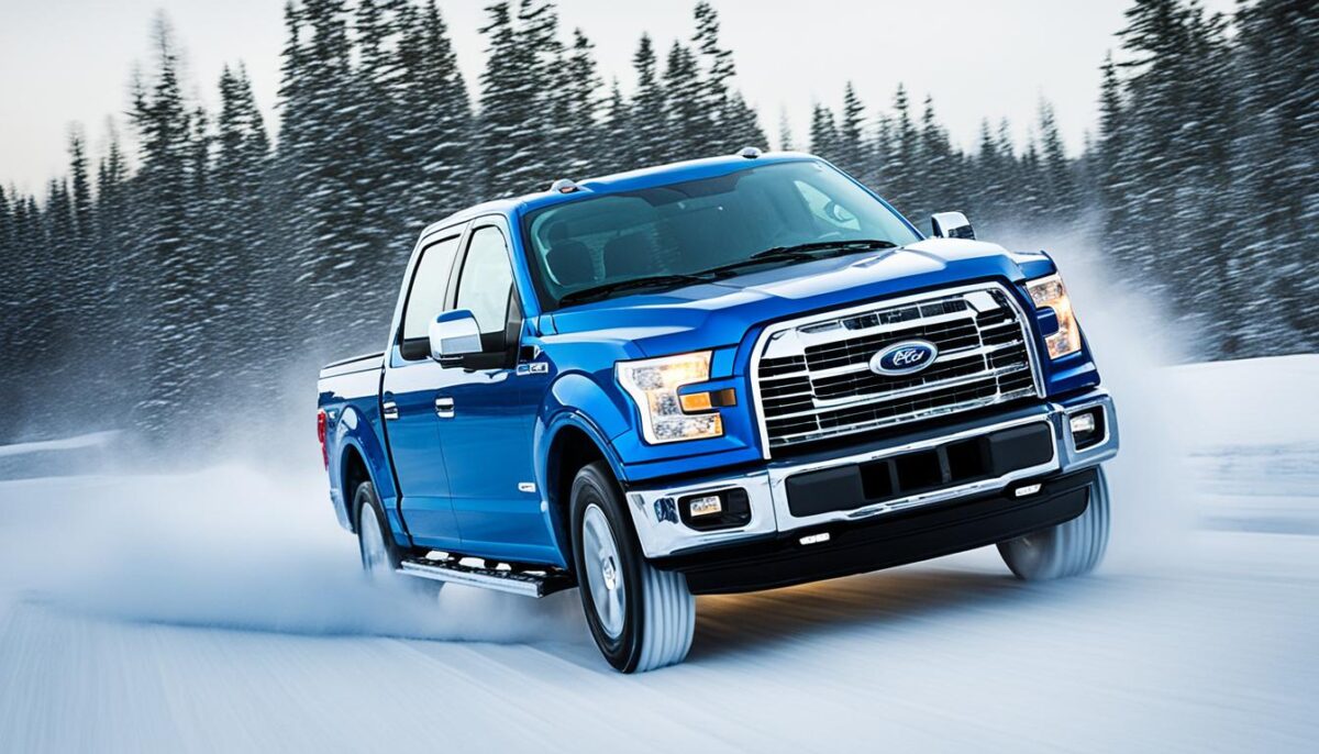 F-150 four-wheel drive winter driving techniques